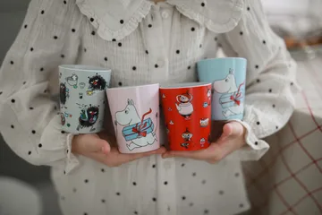 Moomin Picnic tumblermugs 20 cl 2-pack - Blue-grey - Rätt Start