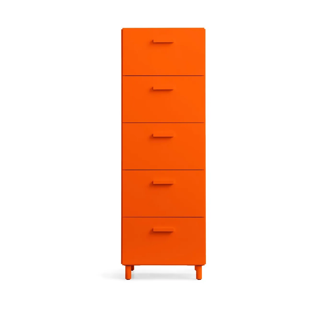 Relief high dresser with legs 41x115 cm orange Relief