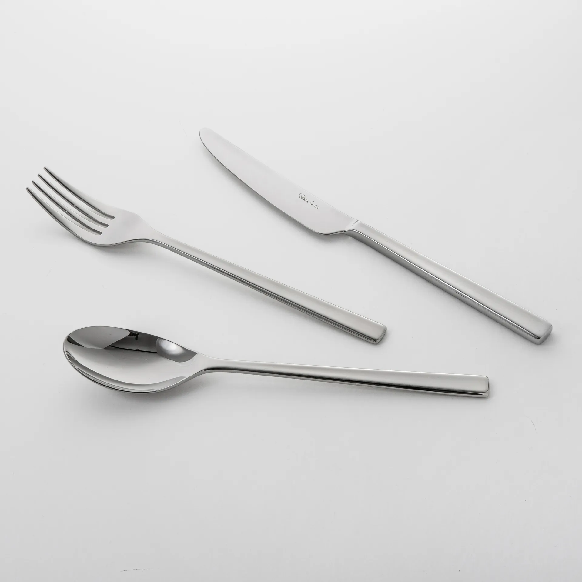 Blockley dessert spoon smooth, Stainless steel Robert Welch