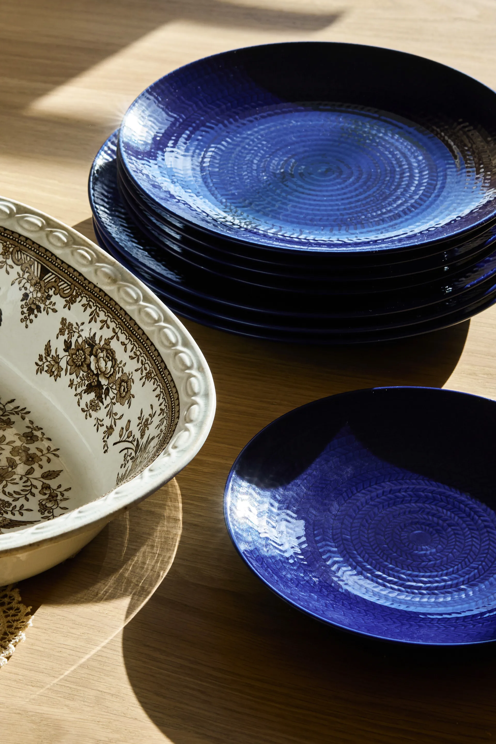 Blå eld tallrik, Blue, 26 cm Rörstrand