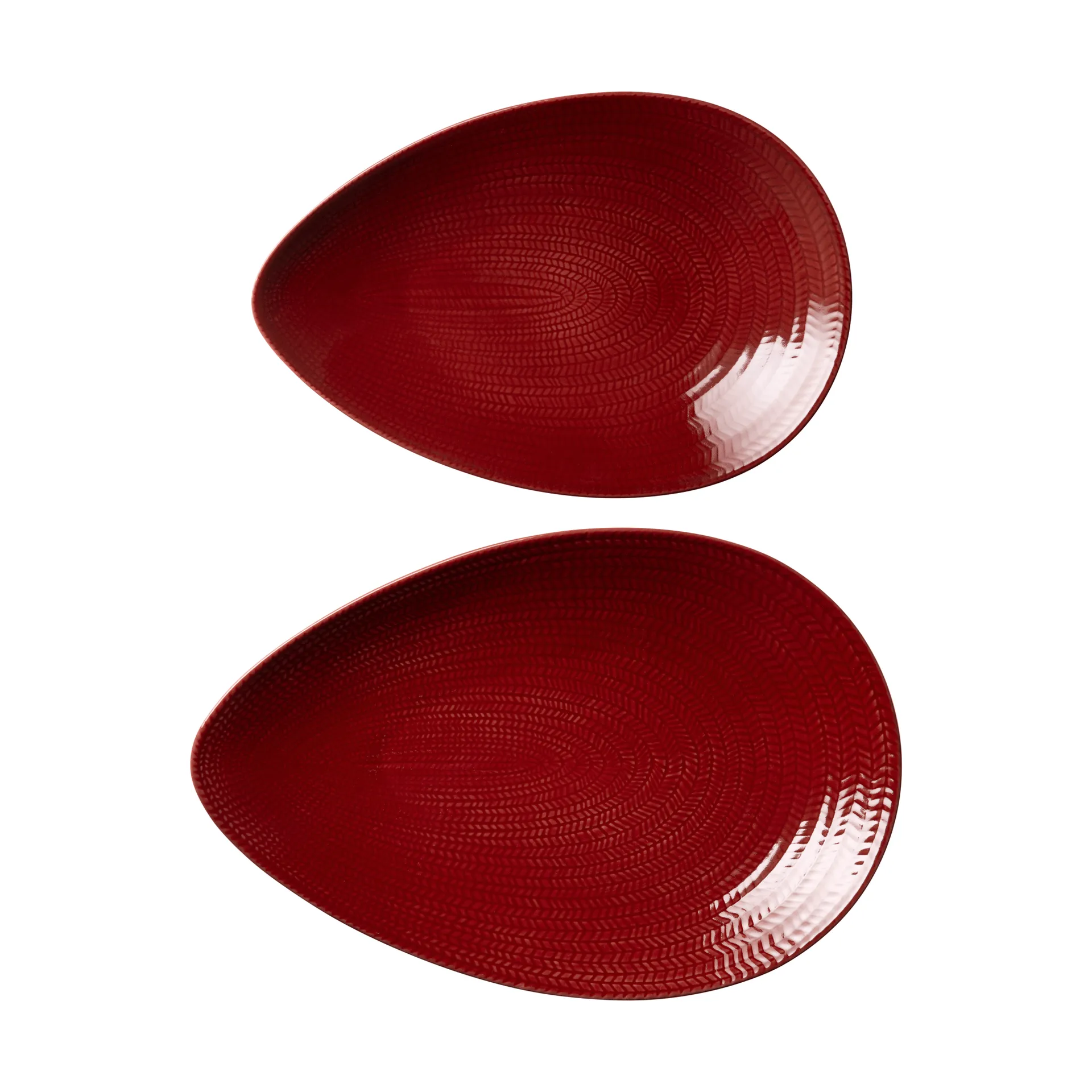 Blue Fire serving platter, Red, 20x29 cm Rörstrand