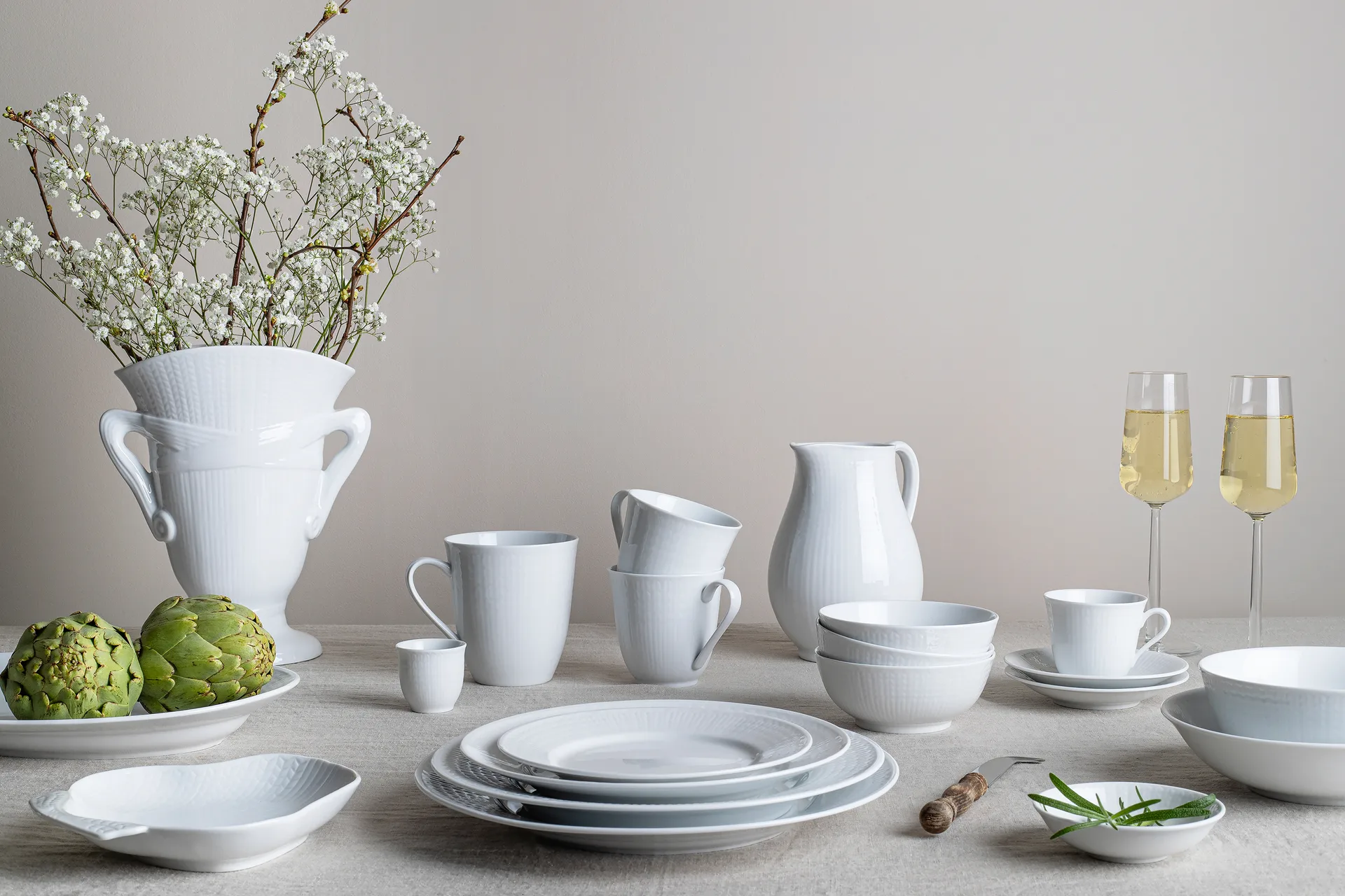 Swedish Grace bowl 60 cl 8-pack - Snow (white) Rörstrand