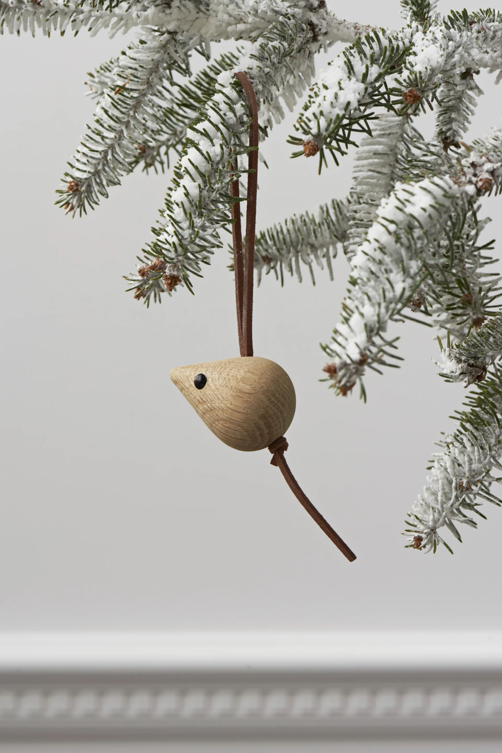 Forest tales mouse hanging Christmas decoration 4 cm, Oak Rosendahl