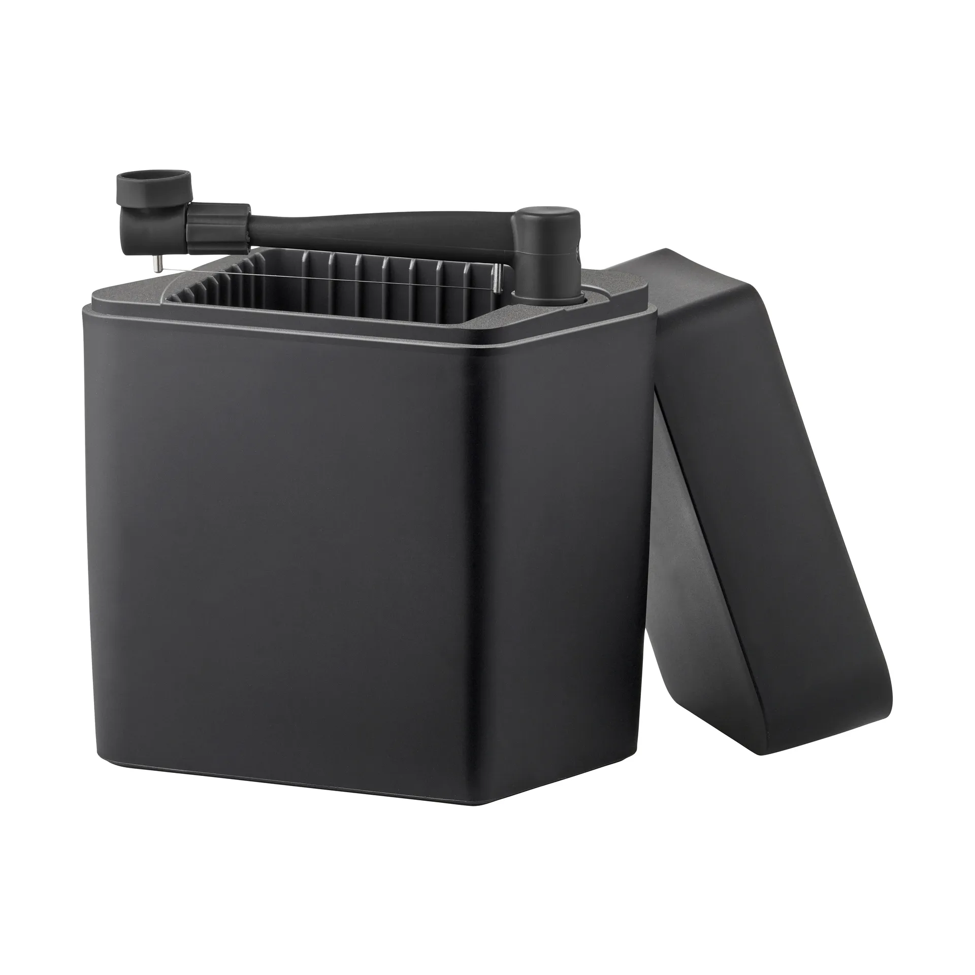 Classic cheese box incl cheese slicer 16.5x10x19 cm, Black Rosti