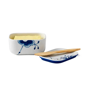 Blue Fluted Mega butter jar - 6,8 cm - Royal Copenhagen