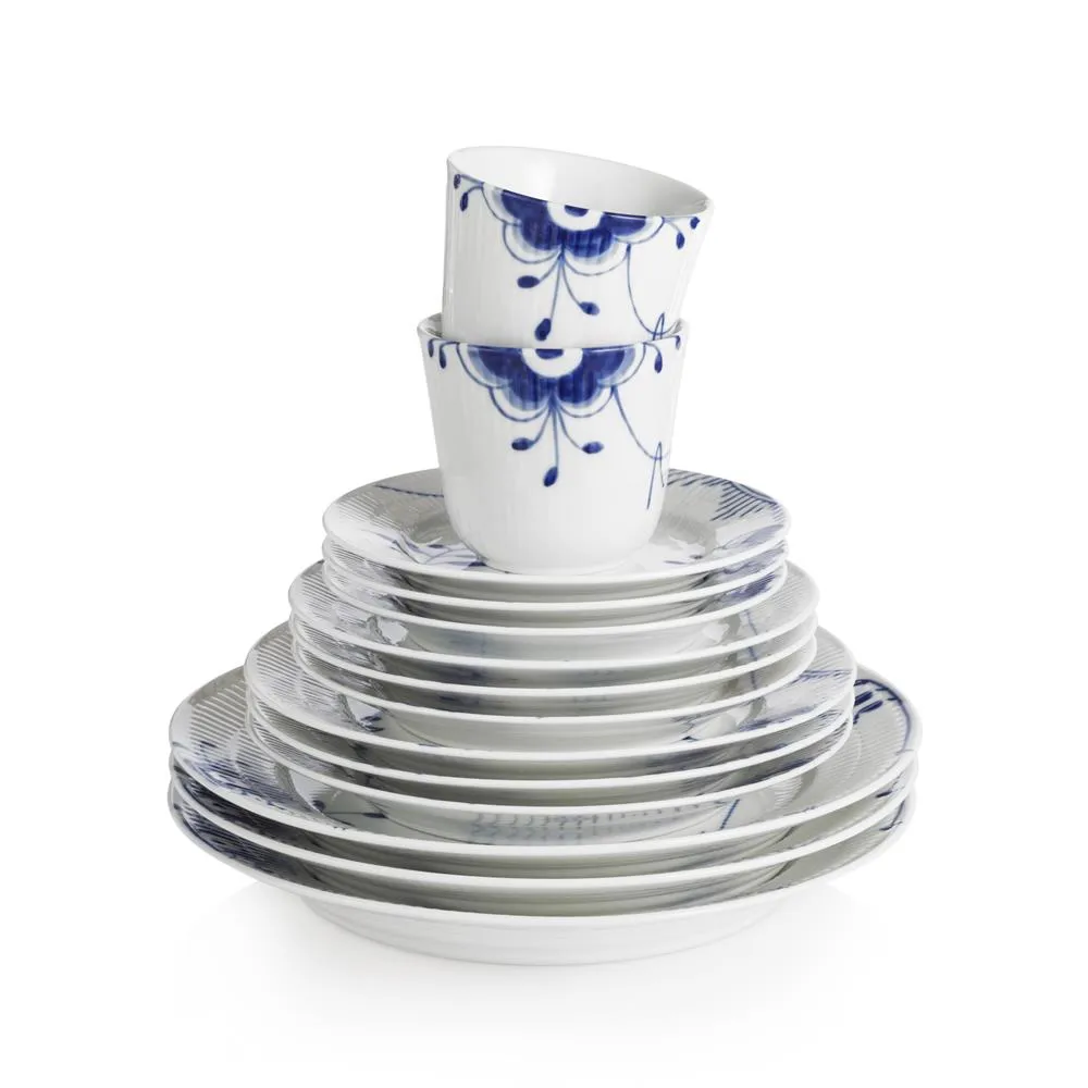 Blue Fluted Mega deep plate, Ø 17 cm Royal Copenhagen