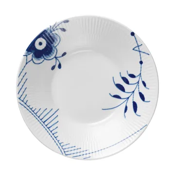 Blue Fluted Mega deep plate Ø21 cm - White-blue - Royal Copenhagen