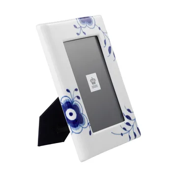 Blue Fluted Mega photo frame 16.5x21 cm - White-blue - Royal Copenhagen