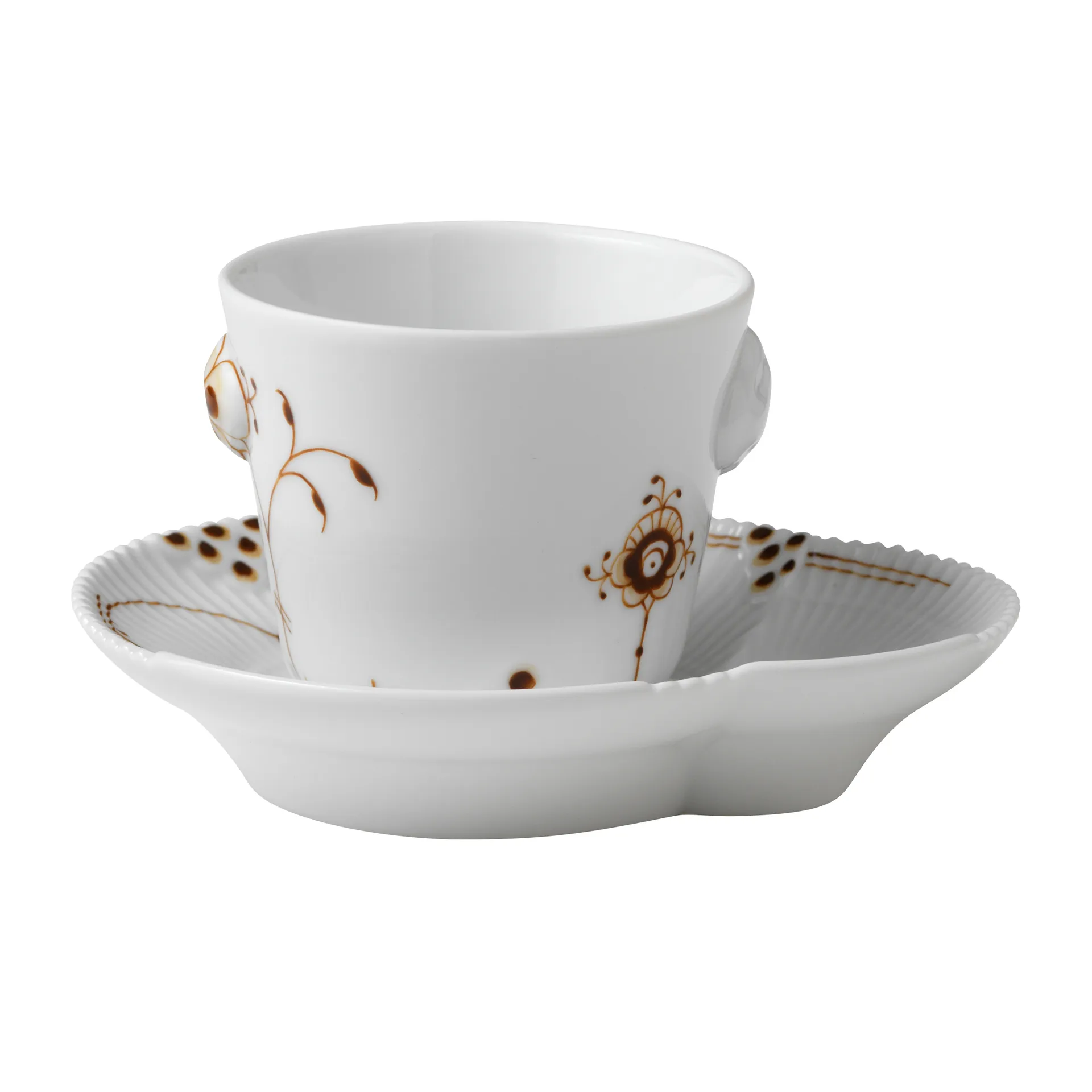 Multicoloured Elements mocca espresso cup and saucer, 10 cl Royal Copenhagen