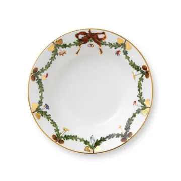 Star Fluted Christmas deep plate - Ø 17 cm - Royal Copenhagen
