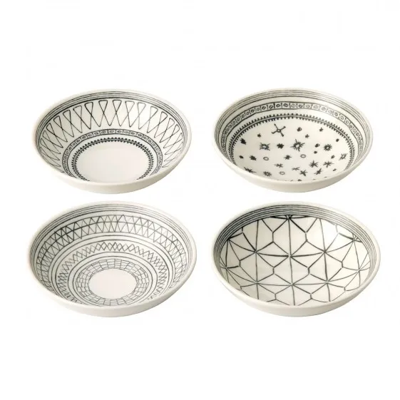 Charcoal Grey bowl set 4 pieces, 4 pieces Royal Doulton