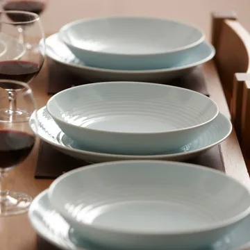 Maze deep plate 24 cm - Blue - Royal Doulton