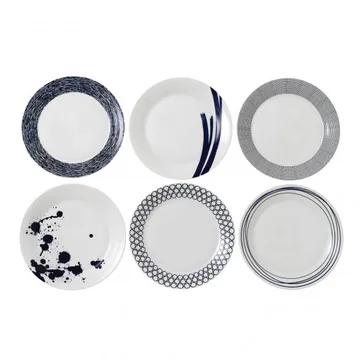 Pacific plate blue 6 pieces - 28 cm - Royal Doulton