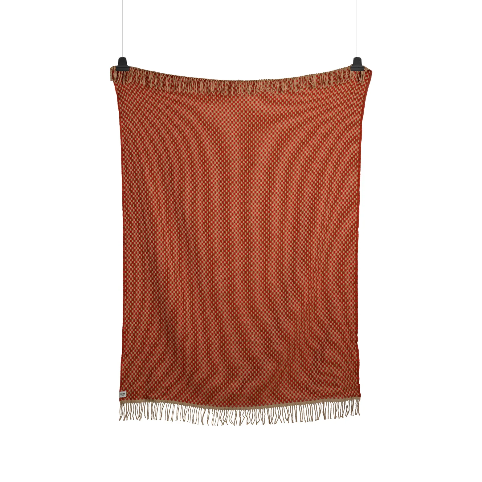 Isak throw 150x210 cm, Red sumac Røros Tweed