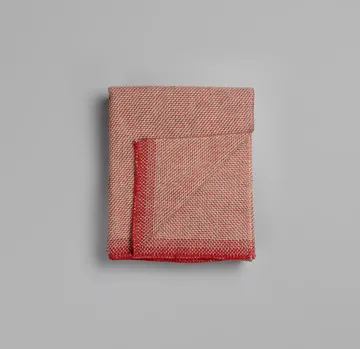 Una blanket 150x200 cm - Light red - Røros Tweed