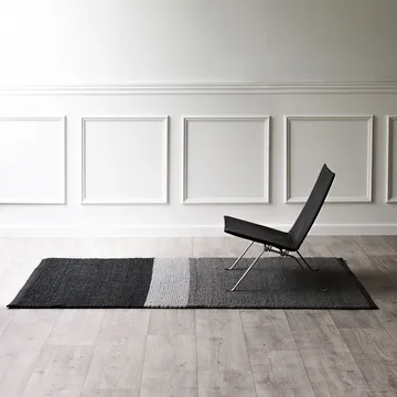 Landscape wool rug 140x200 cm - Gravel - Rug Solid