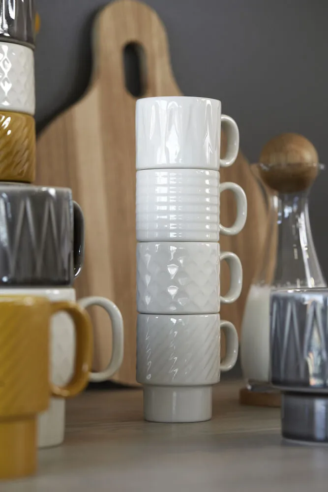 Coffee & More espresso cup 4-pack, White Sagaform