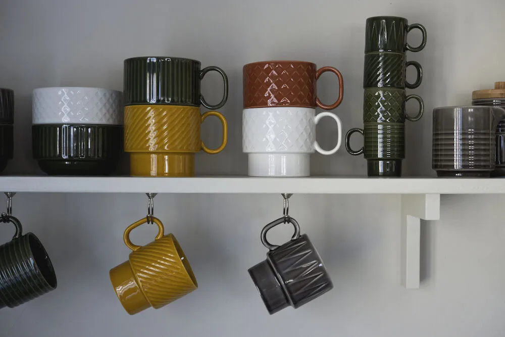 Coffee & More tea mug 2-pack, Yellow Sagaform