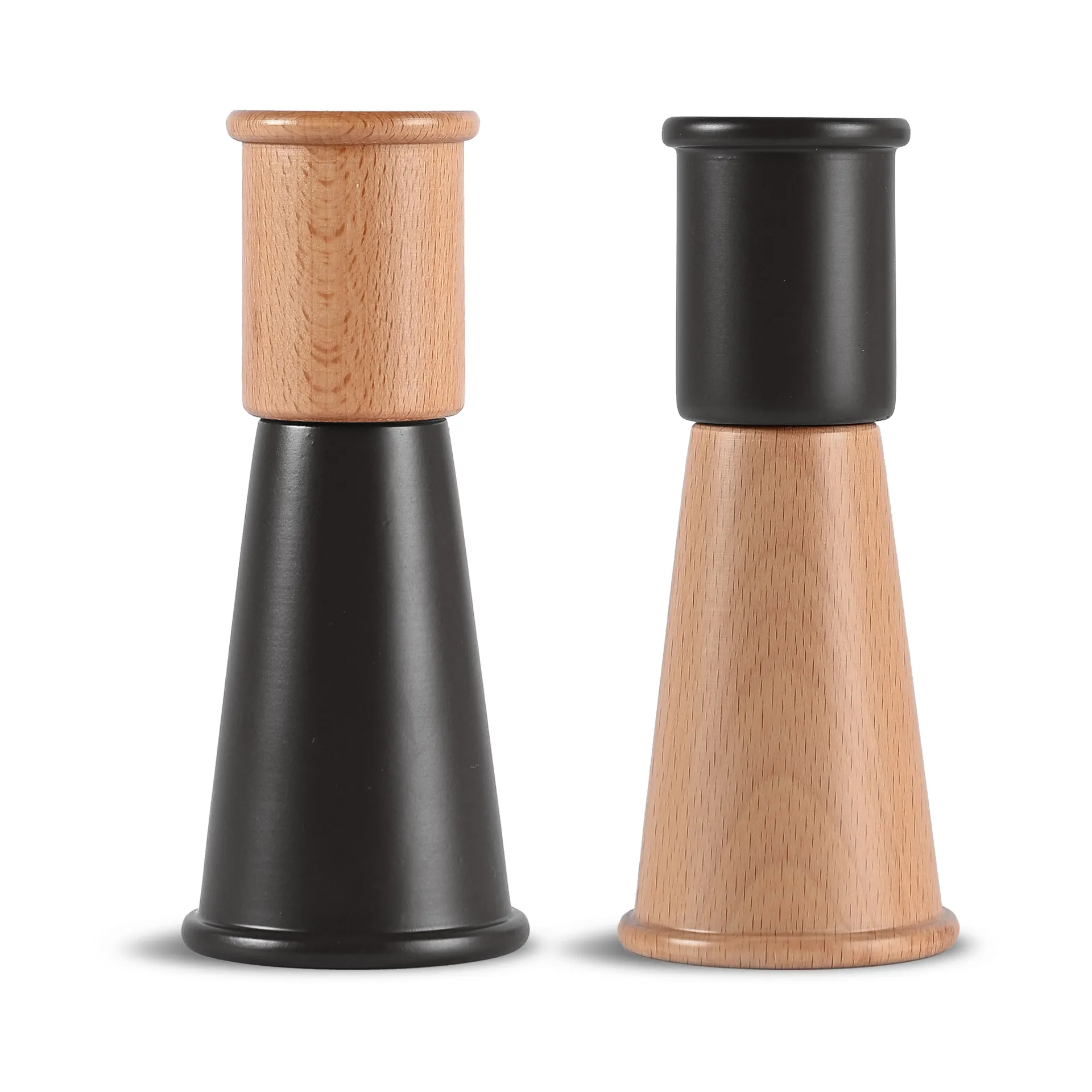 Cucumber salt and pepper grinder small 2 pieces, Black-brown Sagaform