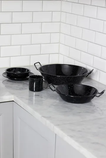 Doris enamel bowl Ø16 cm - Black - Sagaform