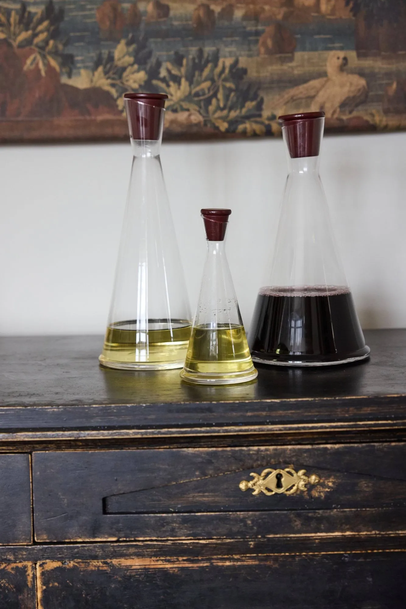 Gurken carafe, Clear-dark red, 1.2 l Sagaform
