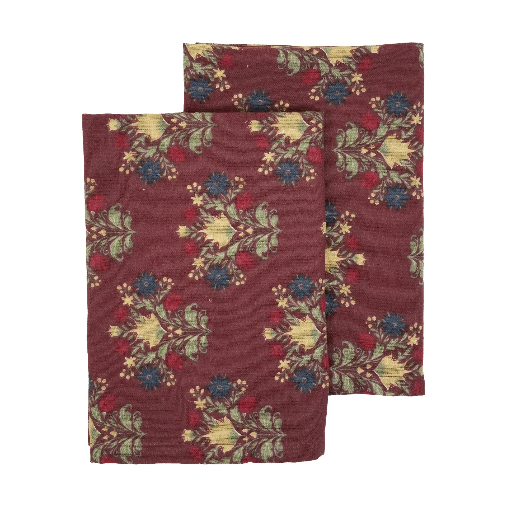 Linnea kitchen towel 2-pack, Mixed wine red, 50x70 cm Sagaform