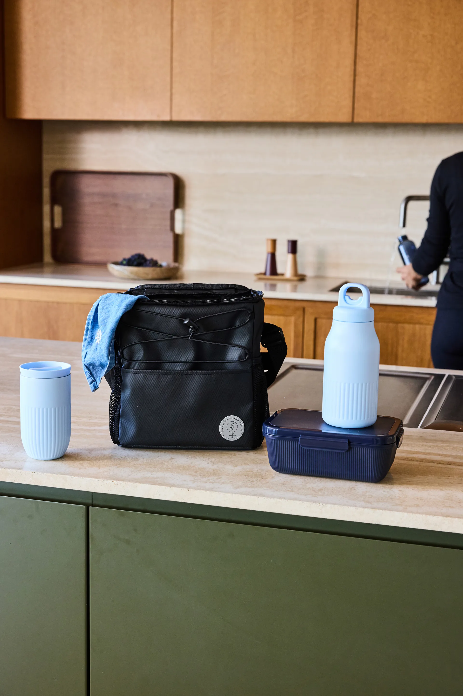 Tina lunch box 1.1 L, Blue Sagaform