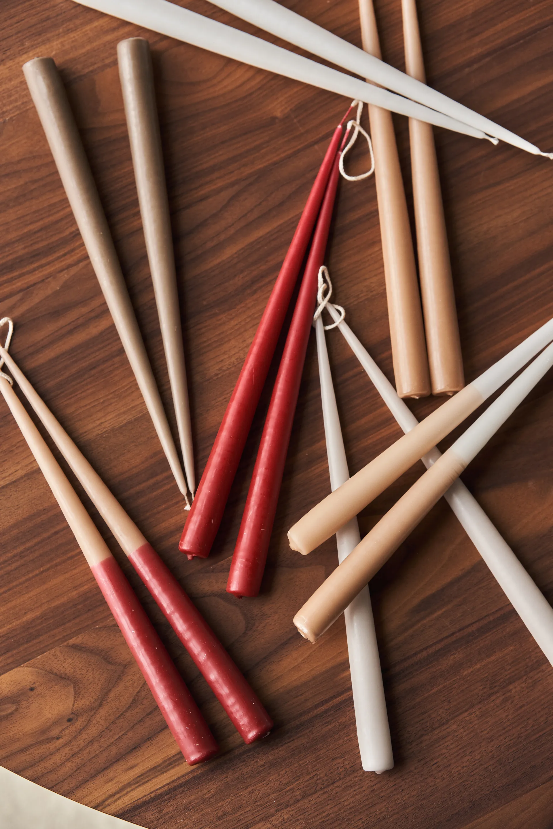 Atmosphere long candle 4 pack 32 cm, Dark red Scandi Essentials