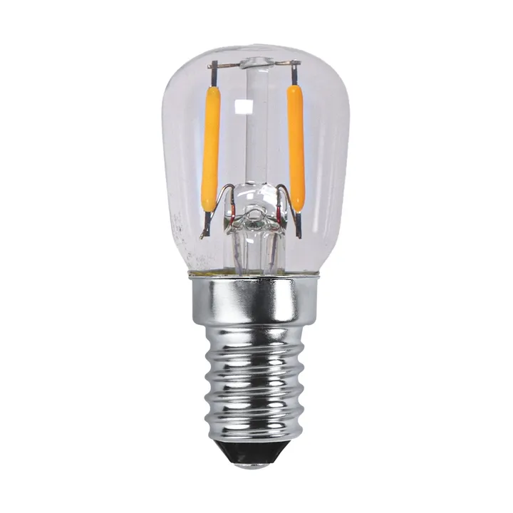 Lit dimmable light bulb E14 150lm filament - Clear, 2100K - Scandi Essentials
