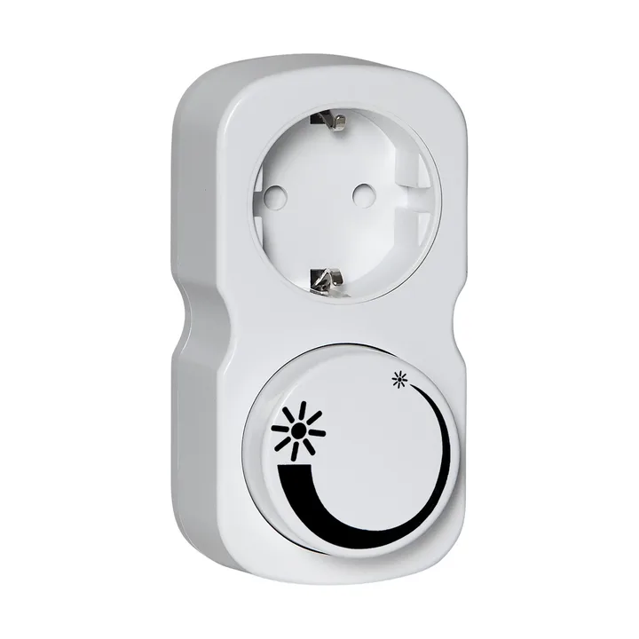 Lit plug-in dimmer Saco - White - Scandi Essentials