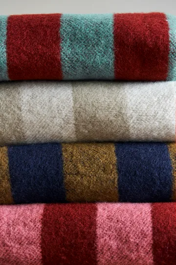 Aisles wool blanket 130x180 cm - Blue - Scandi Living