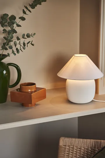 Boulder table lamp 29 cm white-white - Scandi Living
