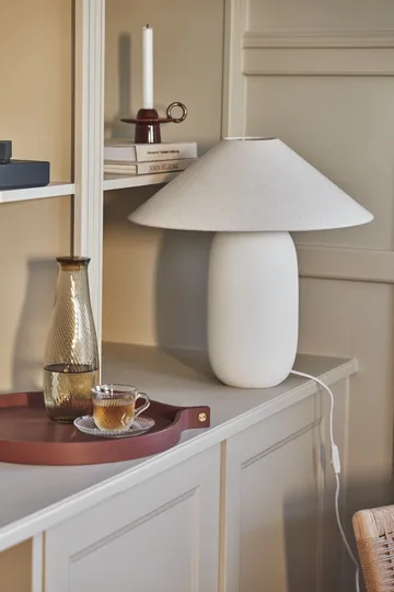 Boulder table lamp 48 cm white-nature - Scandi Living