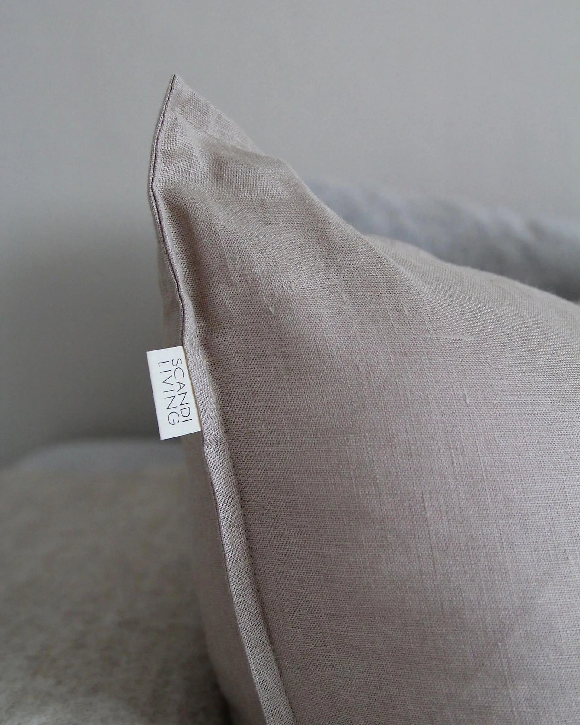 Calm pillow case linen 50x50 cm, Sand Scandi Living