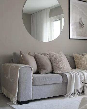 Calm pillow case linen 50x50 cm - Sand - Scandi Living