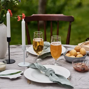 Clean linen table cloth 145x350 cm - Icy Grey - Scandi Living