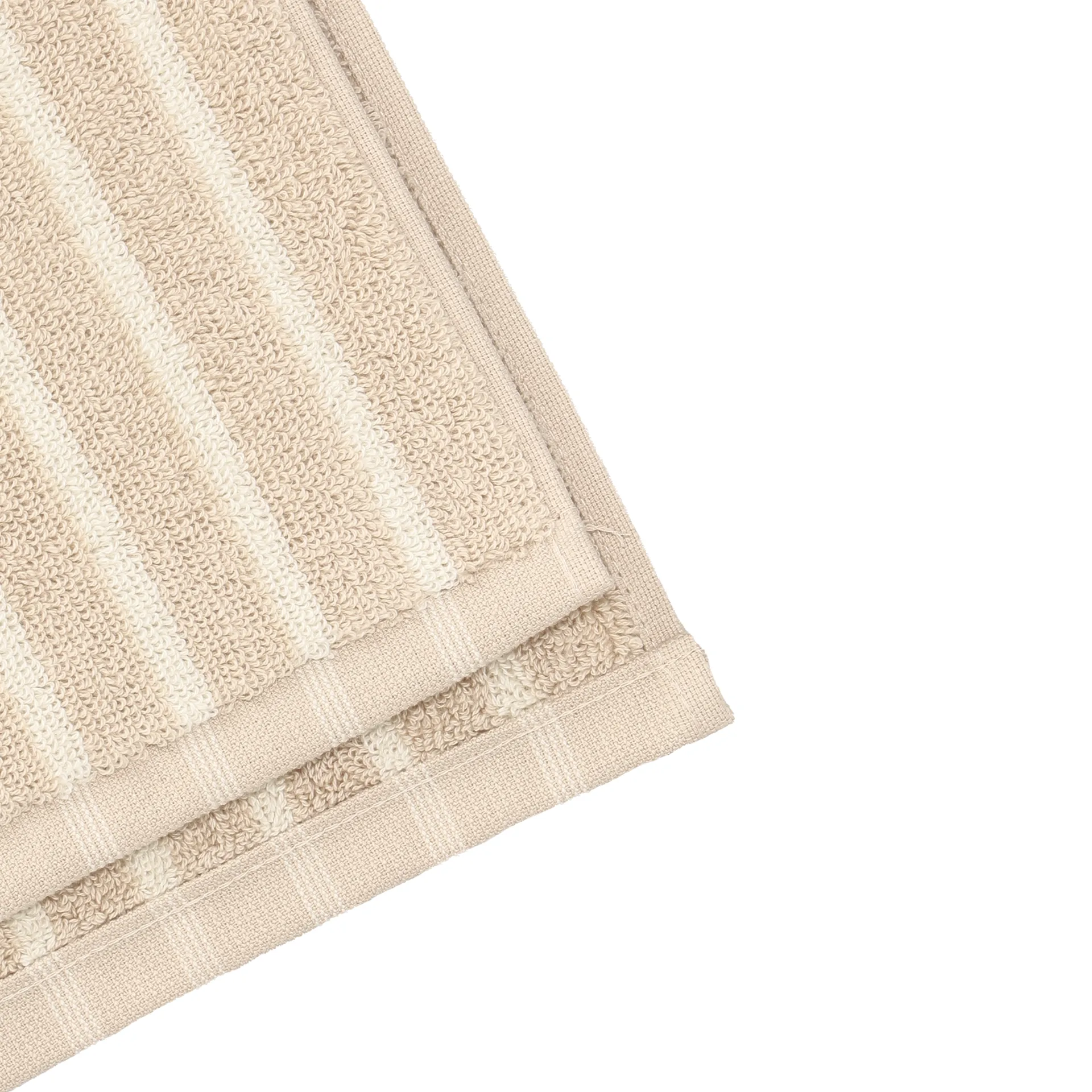 Drift bath towel 100x150 cm, Beige-white Scandi Living