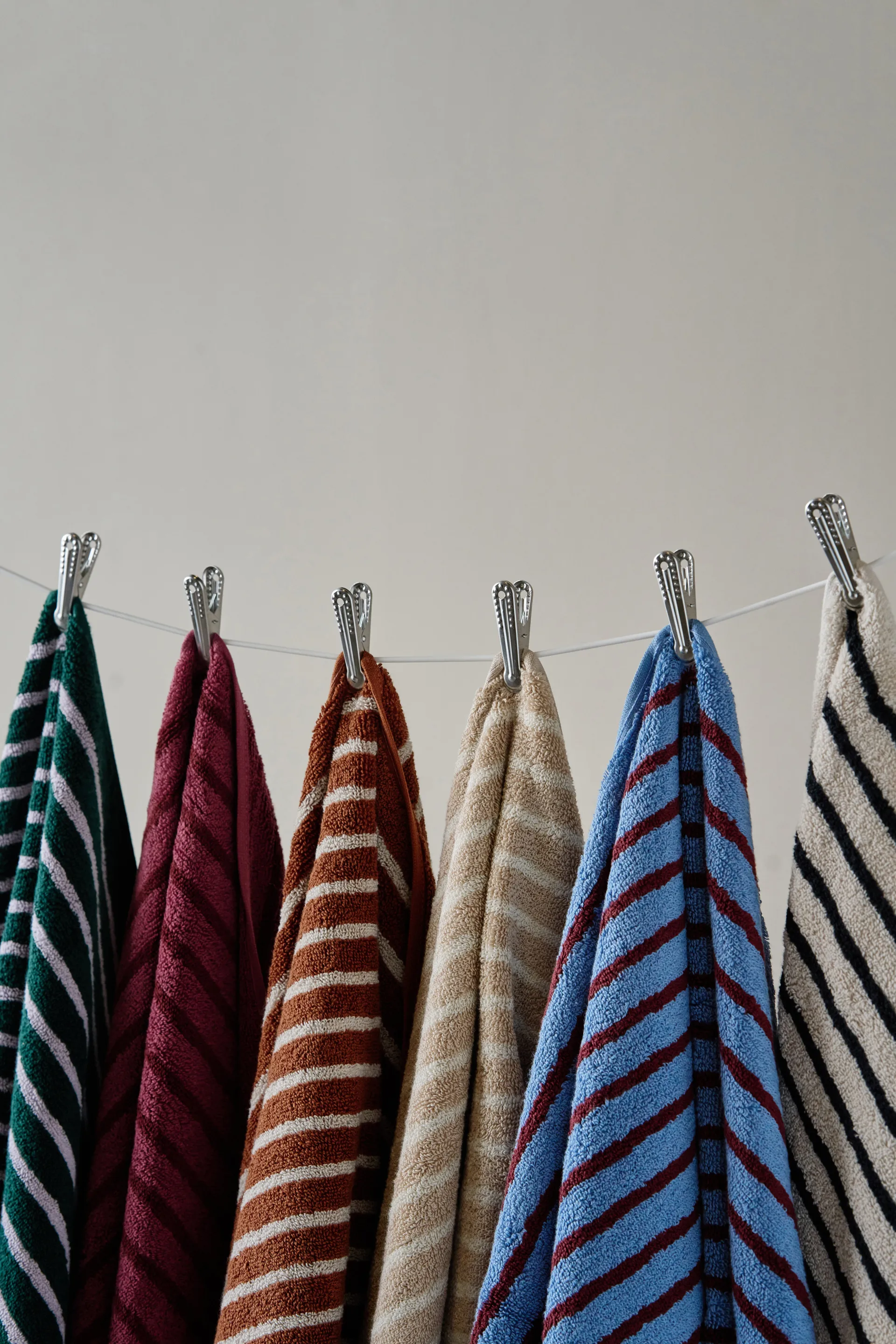 Drift bath towel 100x150 cm, Beige-white Scandi Living