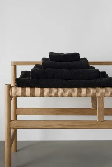 Drift bath towels 100x150 cm 2-pack - Black - Scandi Living
