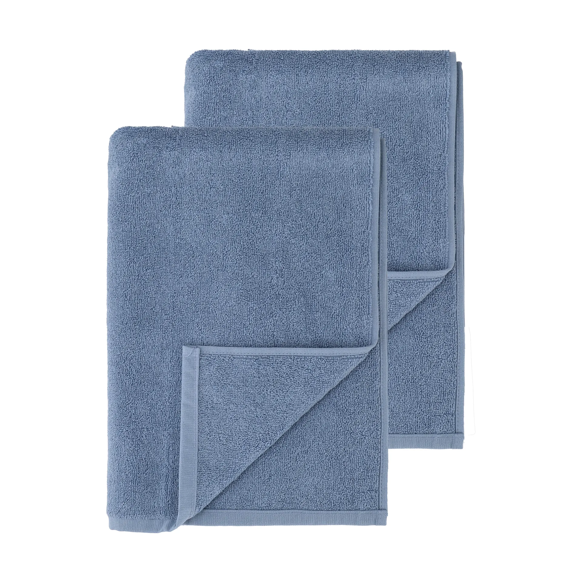 Drift bath towels 100x150 cm 2-pack - Blue Scandi Living