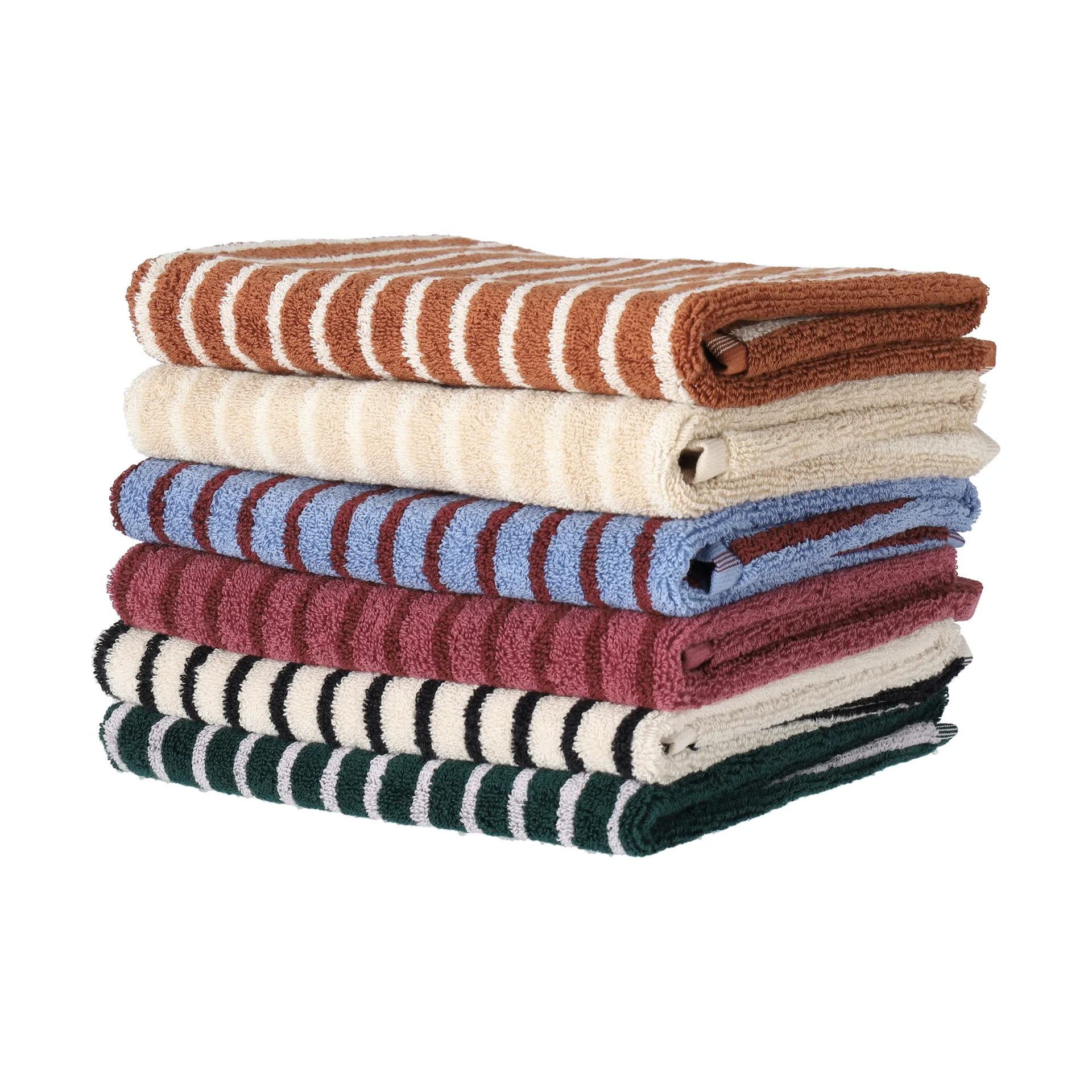 Drift towel 50x70 cm, Green-purple Scandi Living