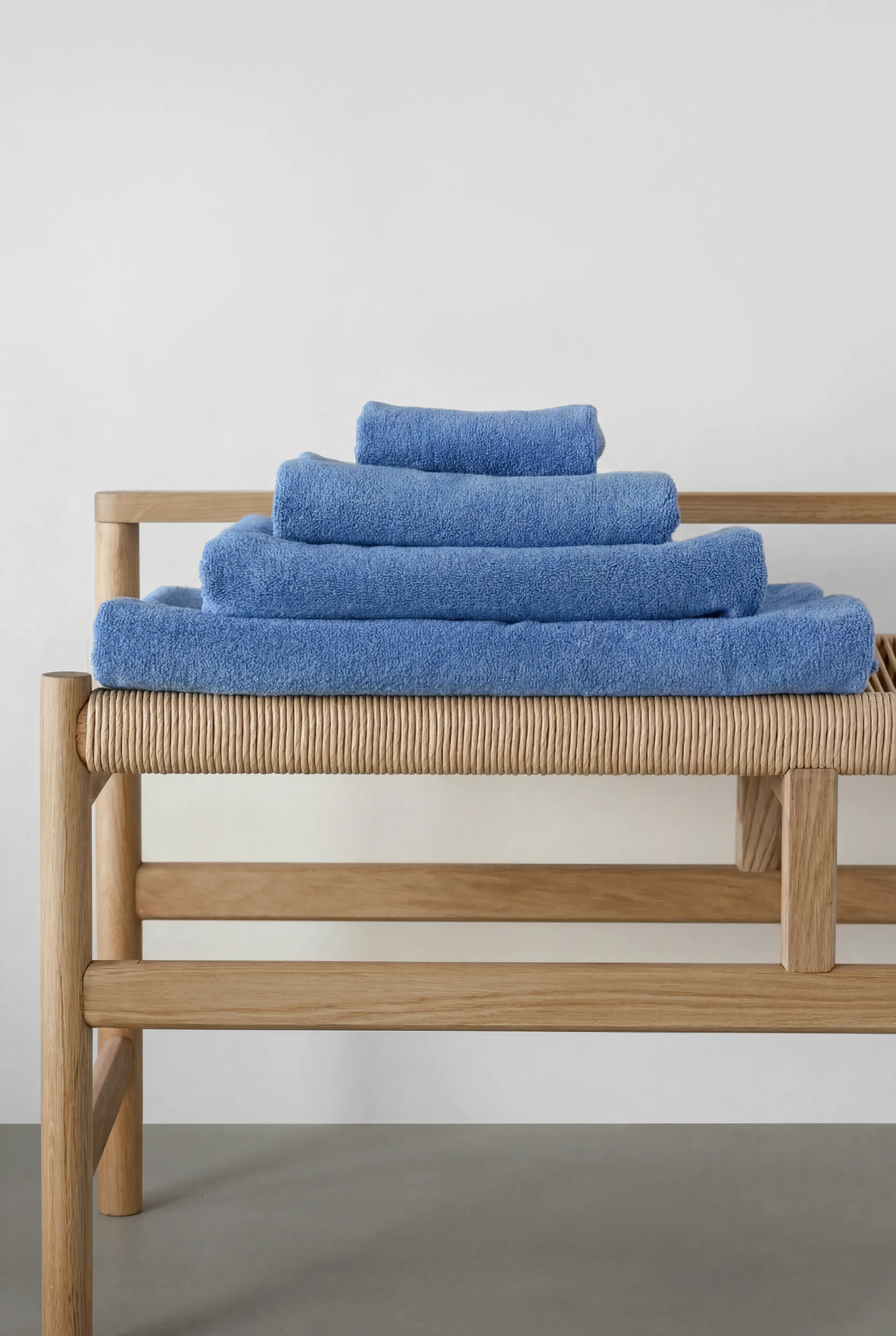 Drift towel set 4 pieces - Blue Scandi Living