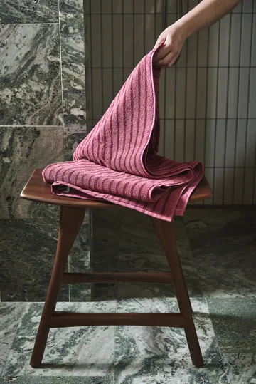 Drift towel set 4 pieces - Pink-red - Scandi Living
