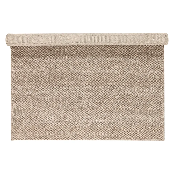 Flock wool carpet beige - 200x300 cm - Scandi Living