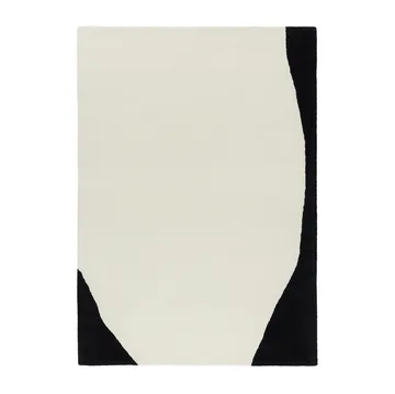 Flow wool carpet white-black - 170x240 cm - Scandi Living