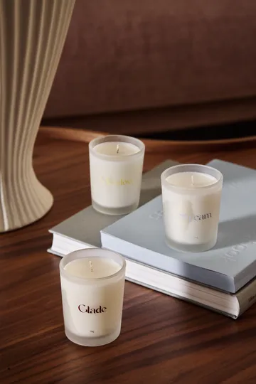 Gift wrap scented candle 70g 3-pack - Stream/Glade/Meadow - Scandi Living
