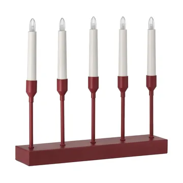 Kindle portable advent candlestick 30 cm - Dark red - Scandi Living