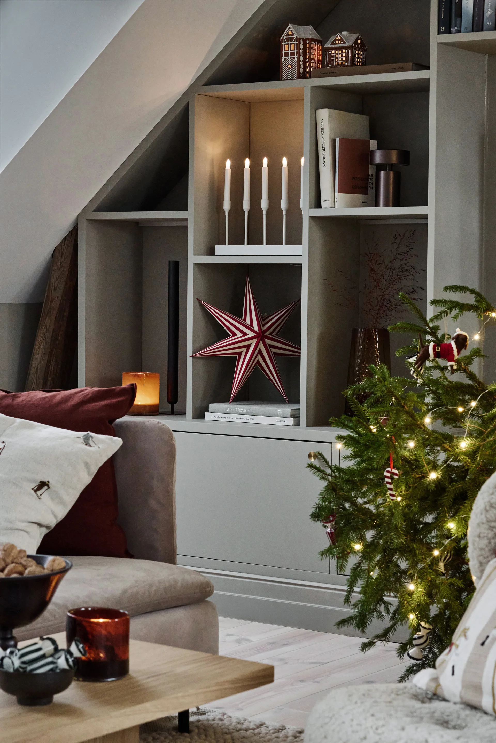 Kindle portable advent candlestick 30 cm, White Scandi Living