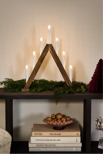 Nord advent candlestick 40 cm - Dark stained - Scandi Living