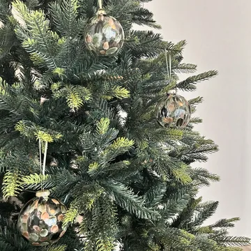 Overcast Christmas bauble Ø8 cm 6-pack - Green - Scandi Living